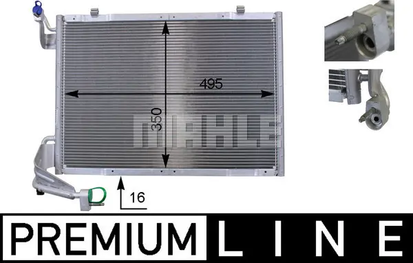 кондензатор, климатизация MAHLE               