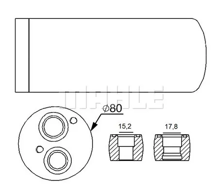 изсушител, климатизация MAHLE               