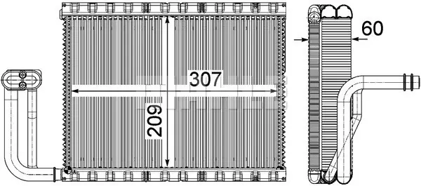 изпарител, климатична система MAHLE               