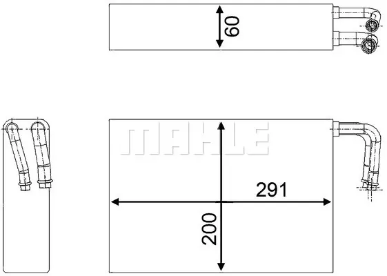 изпарител, климатична система MAHLE               