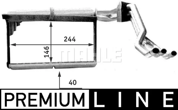 топлообменник, отопление на вътрешното пространство MAHLE               