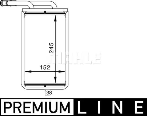 топлообменник, отопление на вътрешното пространство MAHLE               