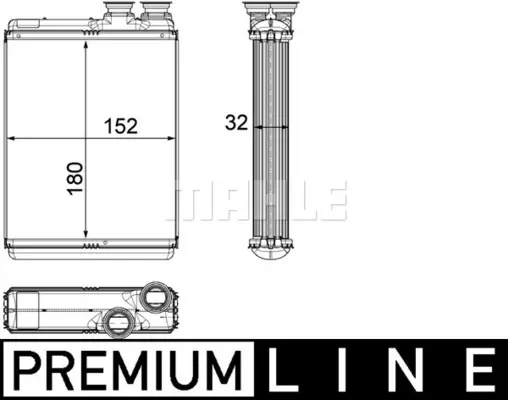 топлообменник, отопление на вътрешното пространство MAHLE               