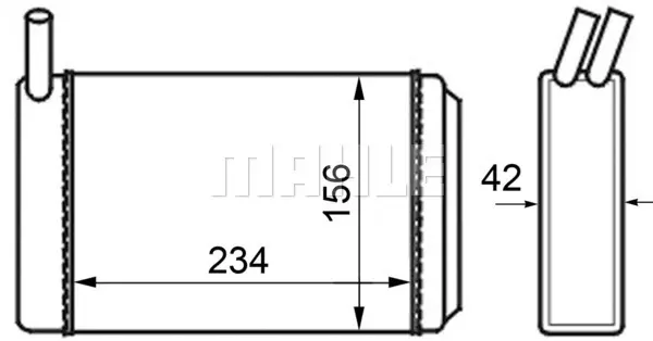 топлообменник, отопление на вътрешното пространство MAHLE               