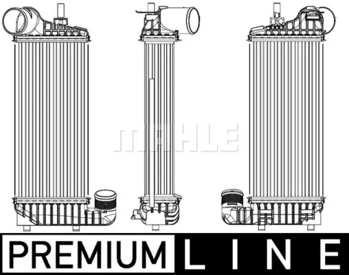 интеркулер (охладител за въздуха на турбината) MAHLE               