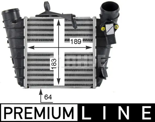интеркулер (охладител за въздуха на турбината) MAHLE               