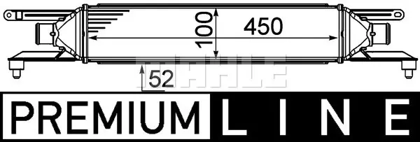 интеркулер (охладител за въздуха на турбината) MAHLE               