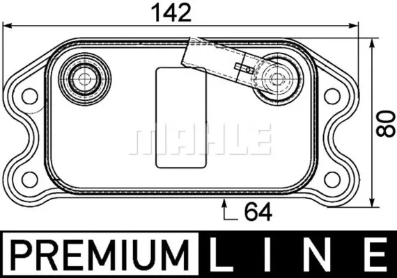 маслен радиатор, двигателно масло MAHLE               