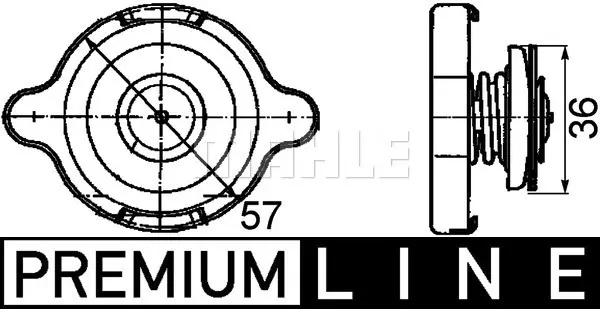 капачка, радиатор MAHLE               