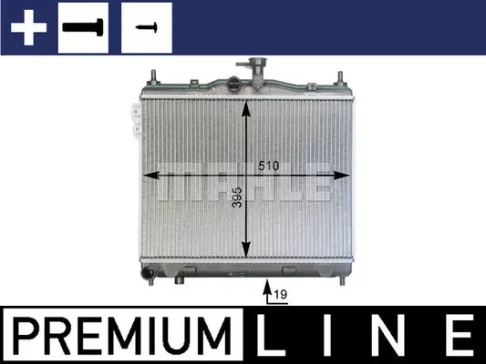 радиатор, охлаждане на двигателя MAHLE               