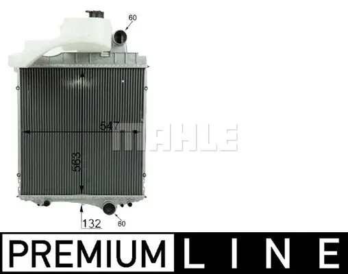 радиатор, охлаждане на двигателя MAHLE               