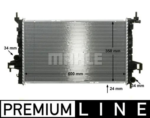 радиатор, охлаждане на двигателя MAHLE               