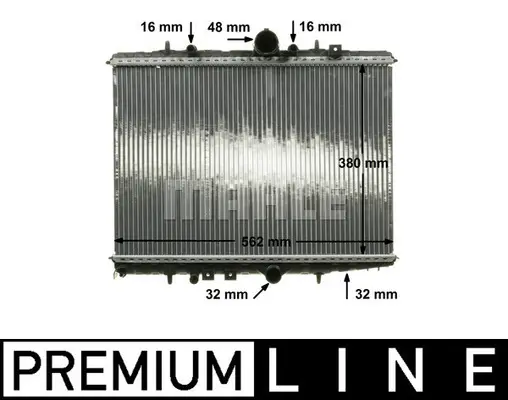 радиатор, охлаждане на двигателя MAHLE               