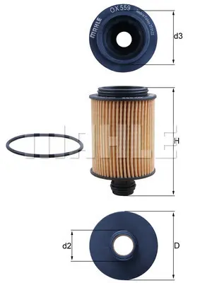 маслен филтър MAHLE               