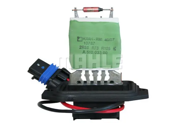 съпротивление, вентилатор за вътрешно пространство MAHLE               