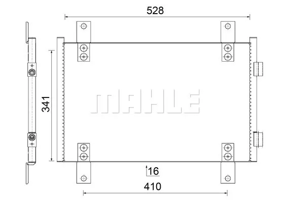 кондензатор, климатизация MAHLE               