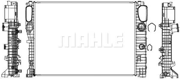 радиатор, охлаждане на двигателя MAHLE               