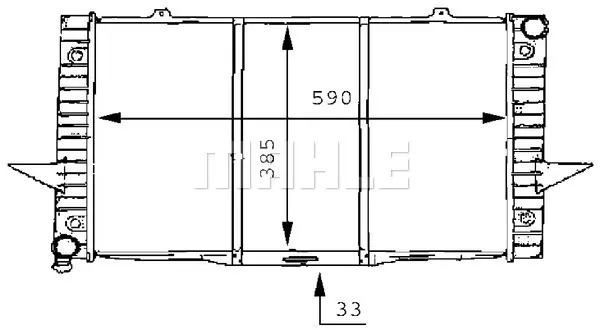 радиатор, охлаждане на двигателя MAHLE               
