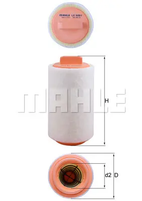 въздушен филтър MAHLE               