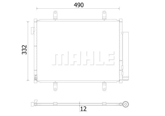 кондензатор, климатизация MAHLE               