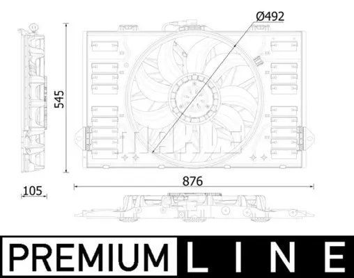 вентилатор, охлаждане на двигателя MAHLE               