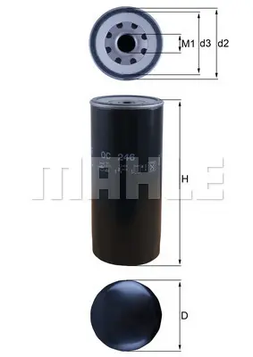 маслен филтър MAHLE               