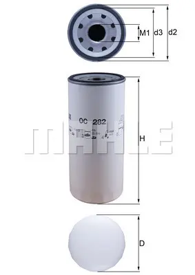 маслен филтър MAHLE               