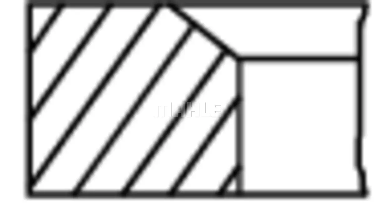 комплект сегменти MAHLE               