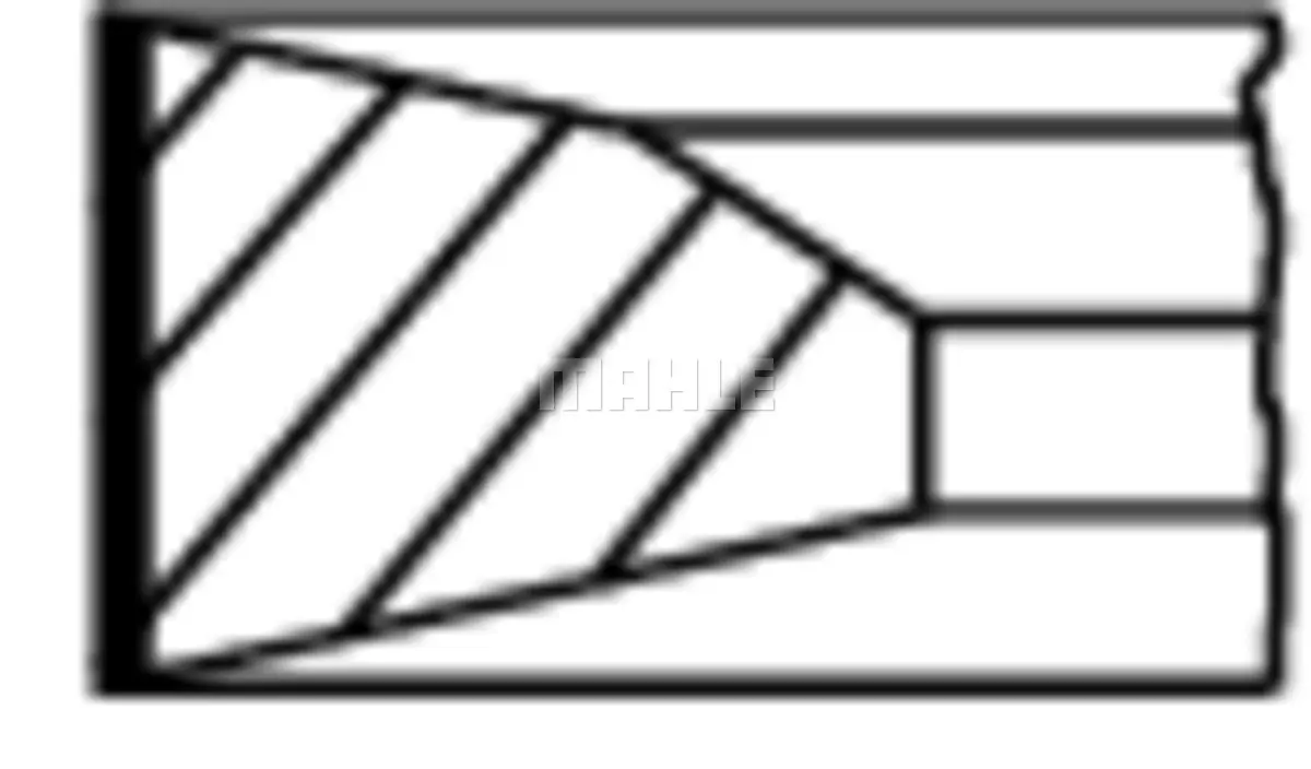 комплект сегменти MAHLE               