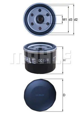 Маслен филтър MAHLE