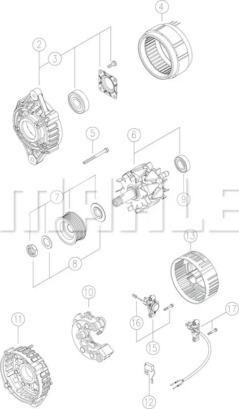 генератор MAHLE               