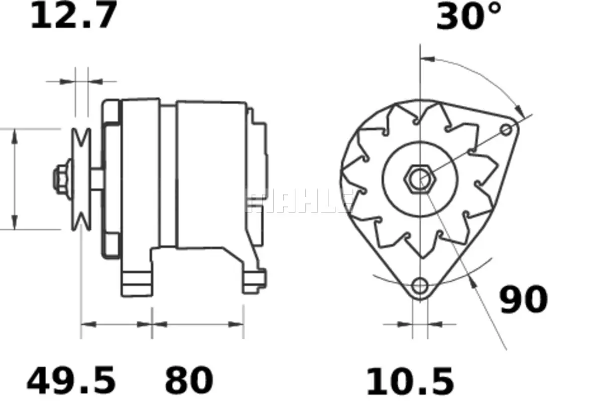 генератор MAHLE               