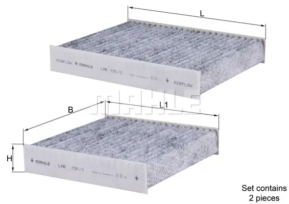 Филтър купе (поленов филтър) MAHLE               