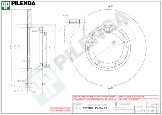 спирачен диск PILENGA             