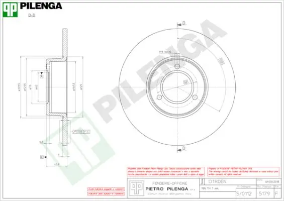 спирачен диск PILENGA             