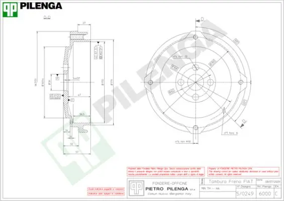 спирачен барабан PILENGA             