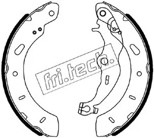 комплект спирачна челюст fri.tech.           
