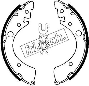 комплект спирачна челюст fri.tech.           