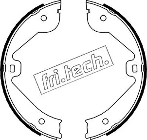 комплект спирачна челюст, ръчна спирачка fri.tech.           