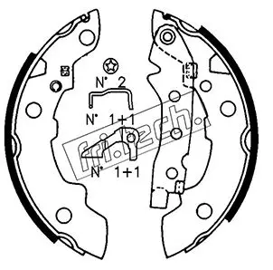 комплект спирачна челюст fri.tech.           