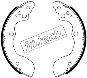 комплект спирачна челюст fri.tech.           