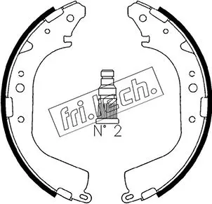 комплект спирачна челюст fri.tech.           