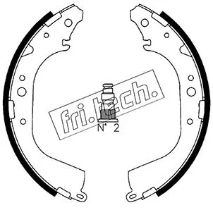 Комплект спирачна челюст fri.tech.