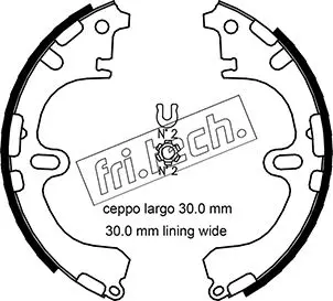 комплект спирачна челюст fri.tech.           