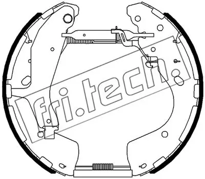 комплект спирачна челюст fri.tech.           