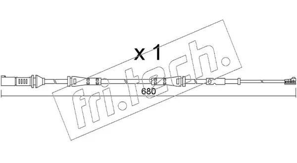 предупредителен контактен сензор, износване на накладките fri.tech.           