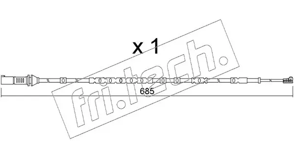 предупредителен контактен сензор, износване на накладките fri.tech.           