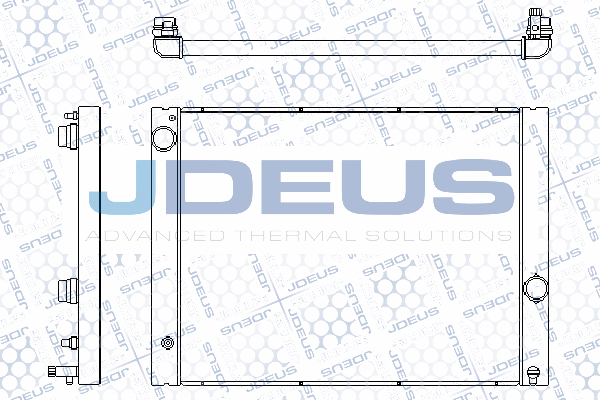 радиатор, охлаждане на двигателя JDEUS               