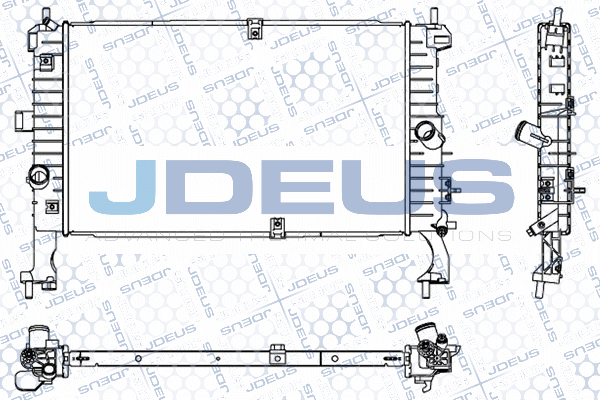 радиатор, охлаждане на двигателя JDEUS               