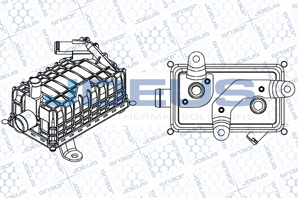 маслен радиатор, двигателно масло JDEUS               